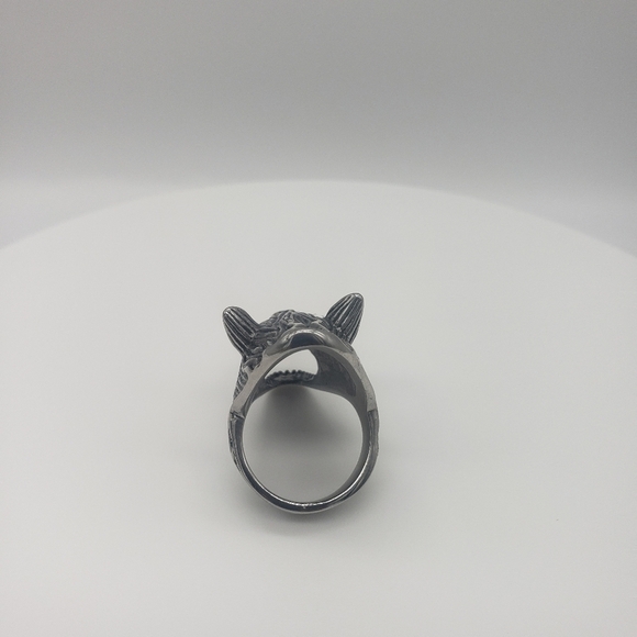 945- Handmade Men's Ring Bottle Opener Wolf NWT - Picture 7 of 10